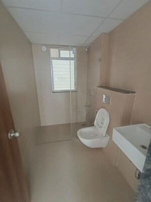 Bathroom in 3 BHK Apartment at Runwal The Central Park, Chinchwad – for Rent