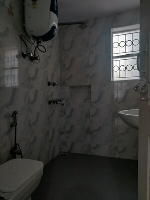 Bathroom in 3 BHK Apartment at Vasant Kunj – for Rent