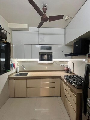 Kitchen in 3 BHK Apartment at Dosti Desire, Brahmand – for Rent