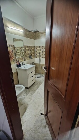 Bathroom in 3 BHK Builder Floor at Ansal Plaza Sector-23, Sector 23 – for Rent