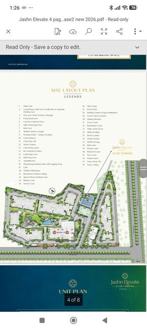 3 BHK Apartment – Map Location View at Jashn Elevate, Sushant Golf City - for Sale