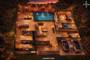 Floor Plan in 4 BHK Independent House at Vytilla – for Sale