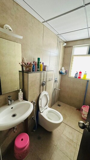 Bathroom in 2 BHK Apartment at Nyati Elysia, Kharadi – for Rent