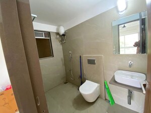 Bathroom in 3 BHK Apartment at Moreshwar 19 East, Nerul – for Rent