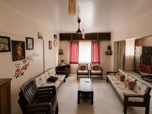 Living Room in 1 BHK Apartment at Aundh Gaon – for Rent