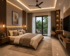 Bedroom in 4 BHK Villa at Kolazhy – for Sale
