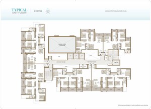 Floor Plan in 3 BHK Apartment at NMS Palm Amore, Seawoods Sector 46 – for Sale
