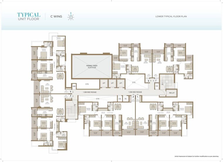 Floor Plan, nms-palm-amore 4 Bedroom 3800 Sq.Ft. Apartment In Seawoods Sector 46 Navi Mumbai 10395546
