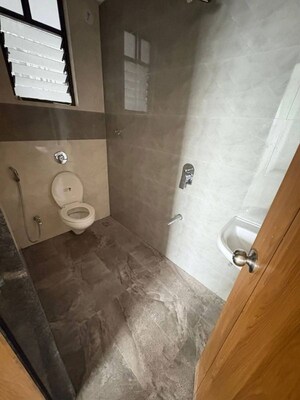 Bathroom in 2 BHK Apartment at Swaraaj Heights, Punawale – for Rent