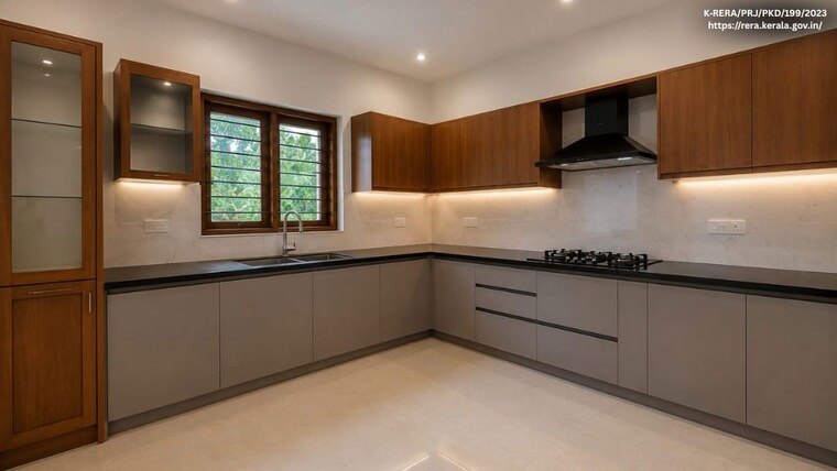 Kitchen, kalmandapam 3 Bedroom 2500 Sq.Ft. Villa In Kalmandapam Palakkad 10395723