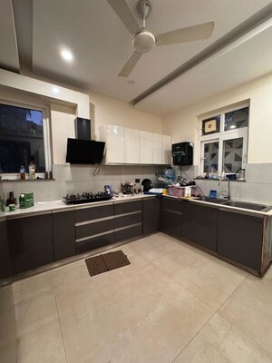 Kitchen in 4 BHK Builder Floor at Emaar Emerald Floors, Sector 65 – for Rent