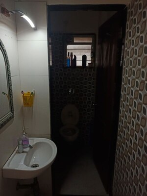 Bathroom in 1 BHK Apartment at Cosmos Orchid, Ghodbunder Road – for Rent