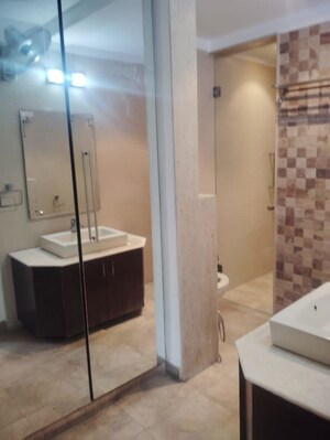 Bathroom in 3 BHK Builder Floor at Safdarjung Development Area – for Rent
