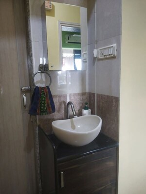 Bathroom in 2 BHK Apartment at Mahavir Plaza, Airoli – for Rent