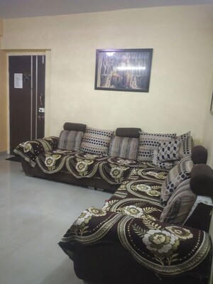 Living Room in 2 BHK Apartment at Mahavir Plaza, Airoli – for Rent