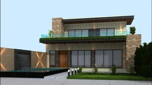 4 BHK Villa – Exterior View View at Dlf Garden City - for Sale