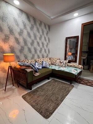 Living Room in 1 BHK Builder Floor at Chattarpur – for Rent