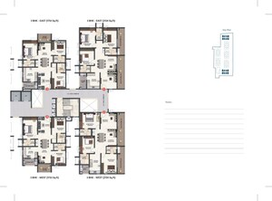 Floor Plan in 4 BHK Apartment at Tridasa Rise, Serilingampally – for Sale