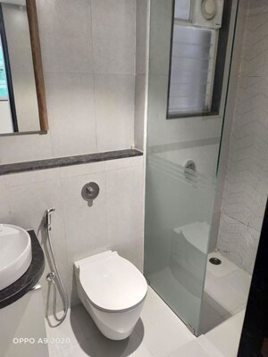 Bathroom in 2 BHK Apartment at Shreyas Palladium Grand, Dhanori – for Rent