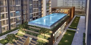 Swimming Pool in 3 BHK Builder Floor at Bramhacorp The Collection, Kalyani Nagar – for Rent