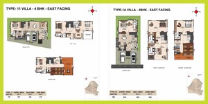 Floor Plan in 3 BHK Villa at Casagrand Vybe, Gaganpahad – for Sale