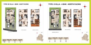 Floor Plan in 3 BHK Villa at Casagrand Vybe, Gaganpahad – for Sale