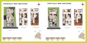Floor Plan in 3 BHK Villa at Casagrand Vybe, Gaganpahad – for Sale