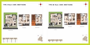 Floor Plan in 3 BHK Villa at Casagrand Vybe, Gaganpahad – for Sale