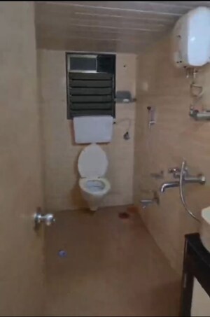 Bathroom in 3 BHK Apartment at Serenity CHS Ltd, Mira Road – for Rent