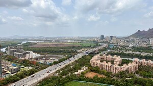 Plot Area in 2 BHK Apartment at Rustomjee Athena, Majiwada – for Rent