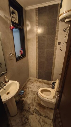 Bathroom in 2 BHK Builder Floor at Malviya Nagar – for Rent