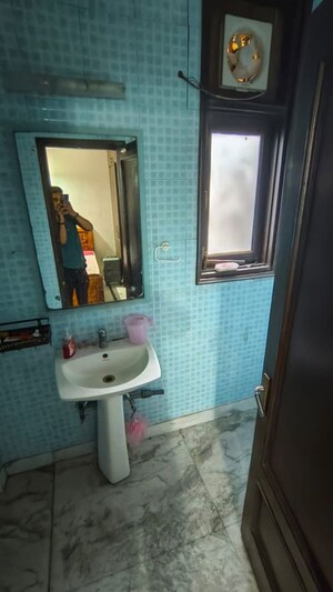 Bathroom in 2 BHK Builder Floor at Malviya Nagar – for Rent