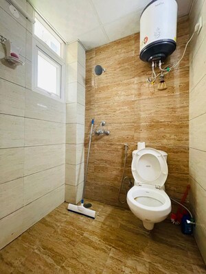 Bathroom in 3 BHK Apartment at Sushma Chandigarh Grande, Lohgarh – for Rent