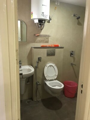 Bathroom in 3 BHK Apartment at Sushma Chandigarh Grande, Lohgarh – for Rent