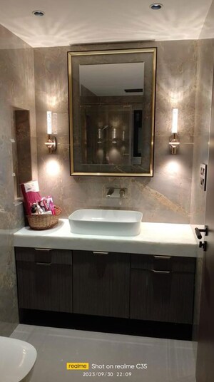 Bathroom in 3 BHK Apartment at Regency Terrace, Khar West – for Rent