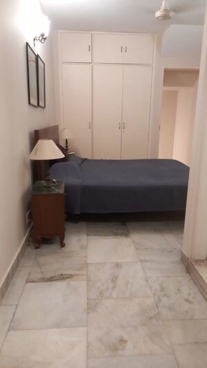 Bathroom in 3 BHK Builder Floor at Sushant Lok I – for Rent