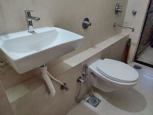Bathroom in 1 BHK Apartment at Mantri Serene, Goregaon East – for Rent