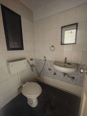 Bathroom in 3 BHK Apartment at Sea Breeze Tower, Nerul – for Rent