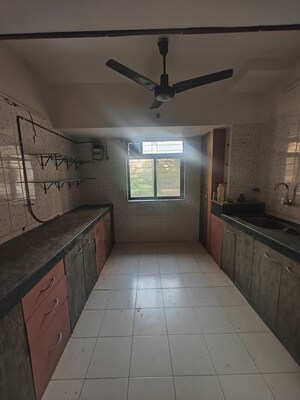 Kitchen in 3 BHK Apartment at Sea Breeze Tower, Nerul – for Rent