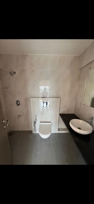 Bathroom in 3 BHK Apartment at Poonam Heights, Goregaon West – for Rent
