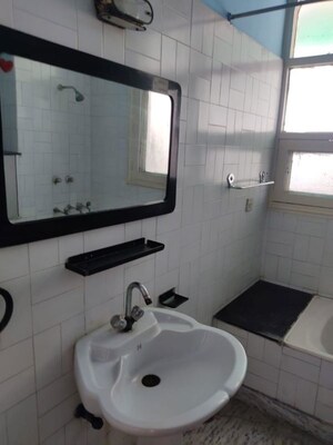Bathroom in 4 BHK Builder Floor at Sushant Lok ii – for Rent