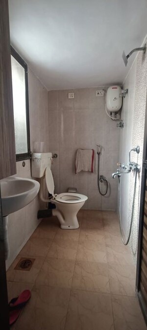 Bathroom in 2 BHK Apartment at La Chapelle Apartment, Malad West – for Rent
