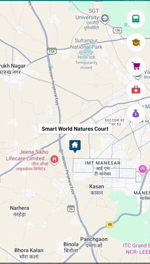 3 BHK Apartment – Map Location View at Smart World 113, Sector 113 - for Sale