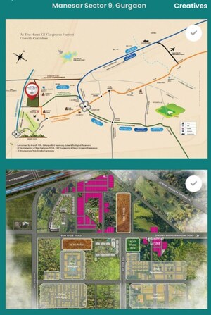 3 BHK Apartment – Map Location View at Smart World 113, Sector 113 - for Sale