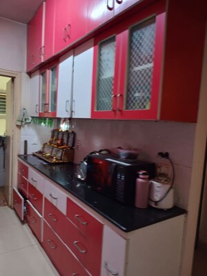 Kitchen in 3 BHK Apartment at Vishnu Parimala SunRidge, Whitefield – for Rent