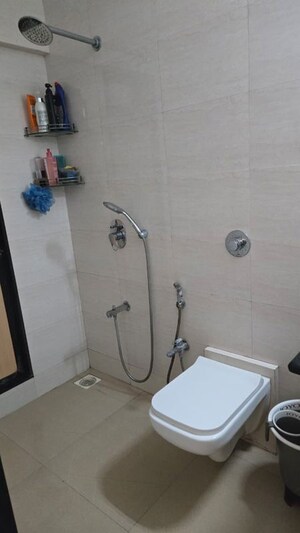 Bathroom in 2 BHK Apartment at Kiran Towers, Malad West – for Rent