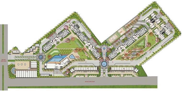 Master Plan, preet colony 3 Bedroom 2150 Sq.Ft. Apartment In Preet Colony Zirakpur 10396526