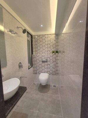 Bathroom in 1 BHK Apartment at Mahape – for Rent
