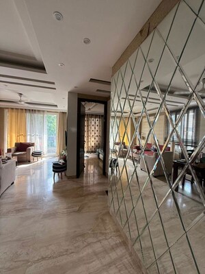 Living Room in 3 BHK Builder Floor at Chittaranjan Park – for Rent