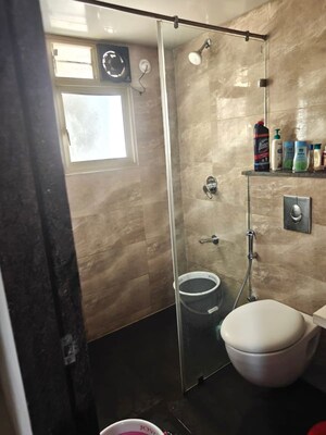Bathroom in 2 BHK Apartment at Pharande Puneville, Punawale – for Rent